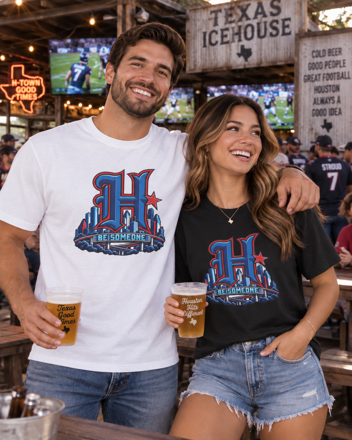 Houston Be Someone Game Day Tee