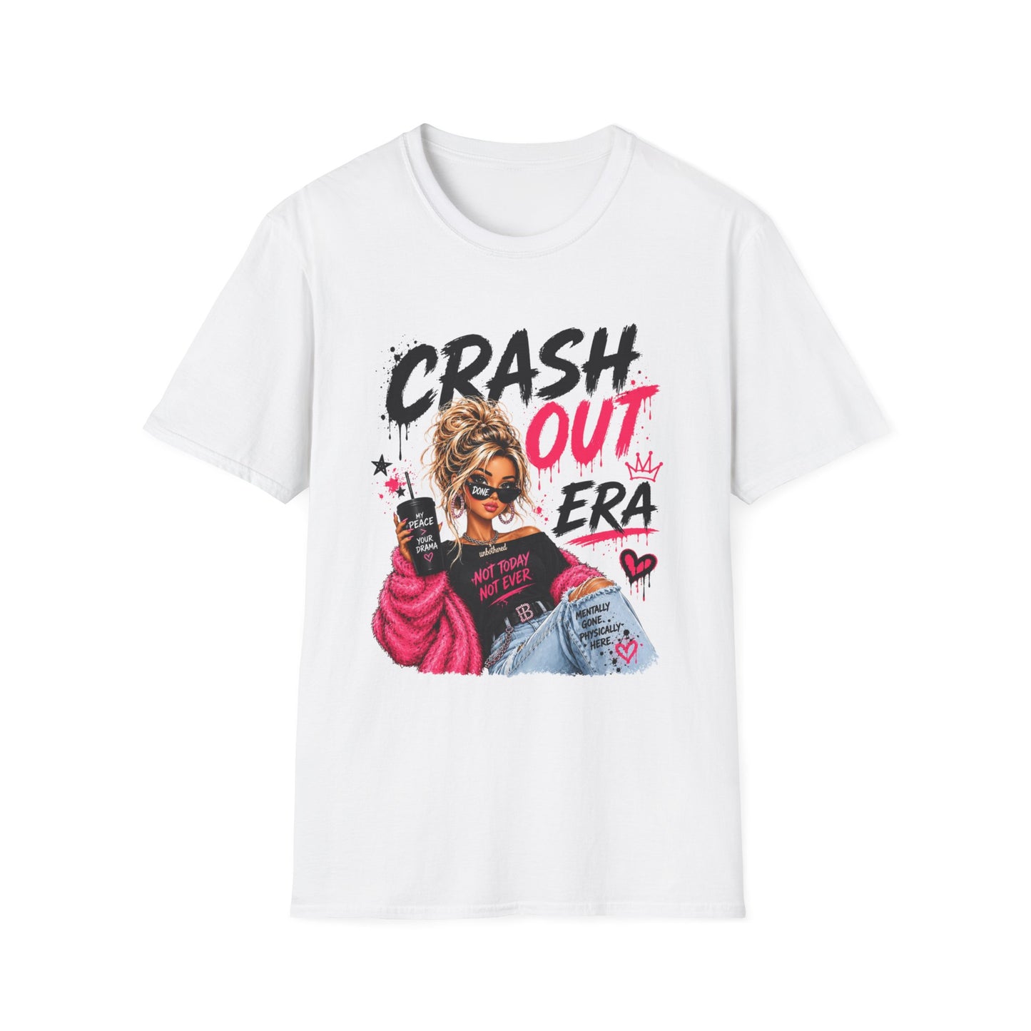 Crash Out Era Graphic T-Shirt — Trendy Girl Boss Design