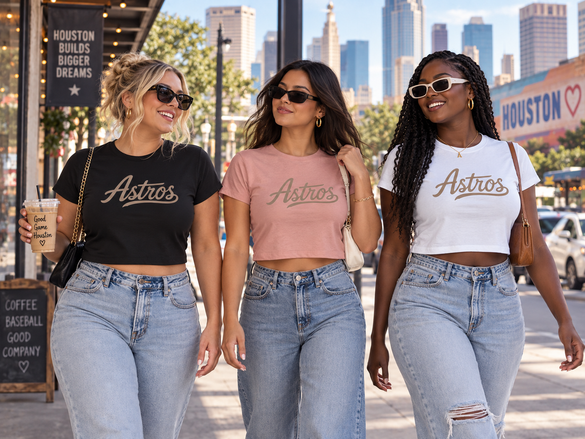 Astros Classic Crop Tee