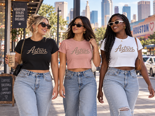 Astros Classic Crop Tee