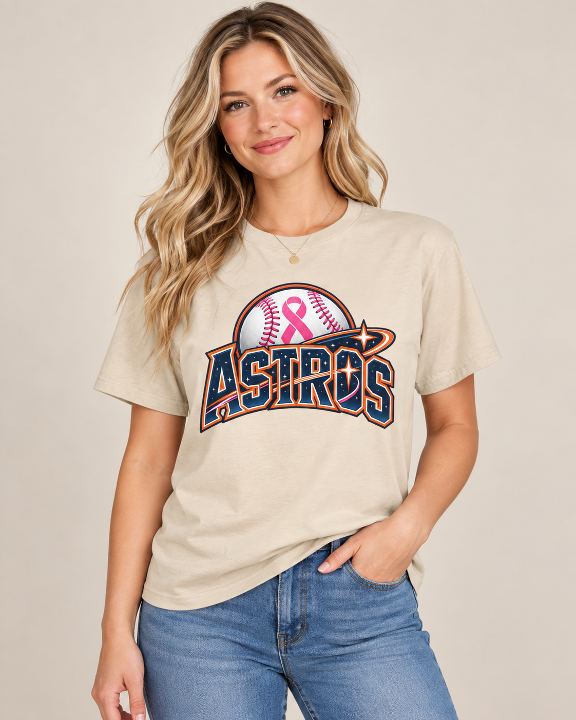 Houston Pink Ribbon Game Day Tee