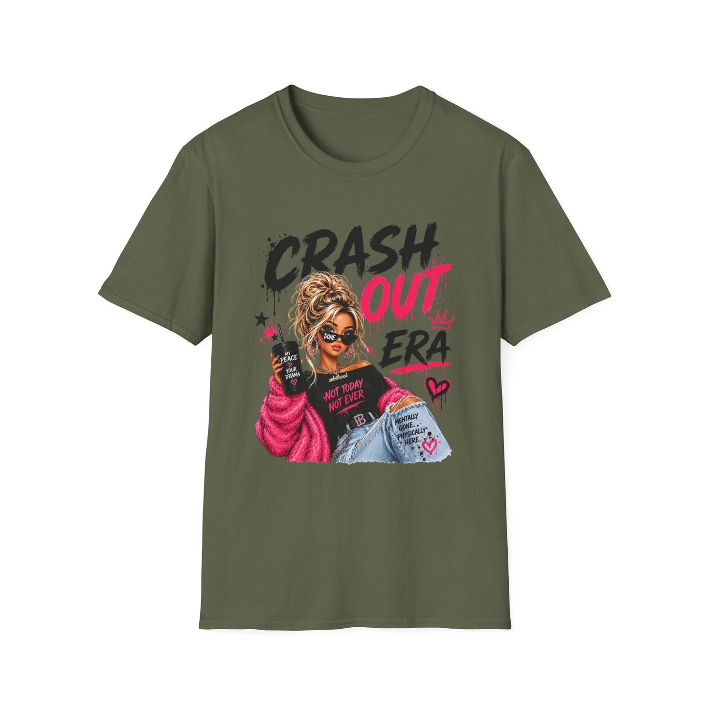 Crash Out Era Graphic T-Shirt — Trendy Girl Boss Design