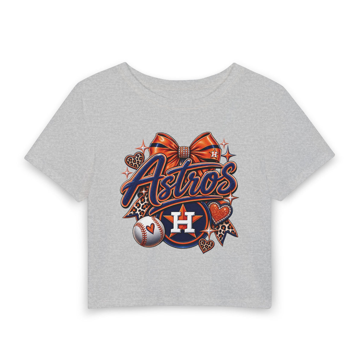 Houston Game Day Bow Baby Tee